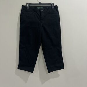 Lauren‎ Jeans Co Ralph Lauren Capri Black Cropped Pants Size 6